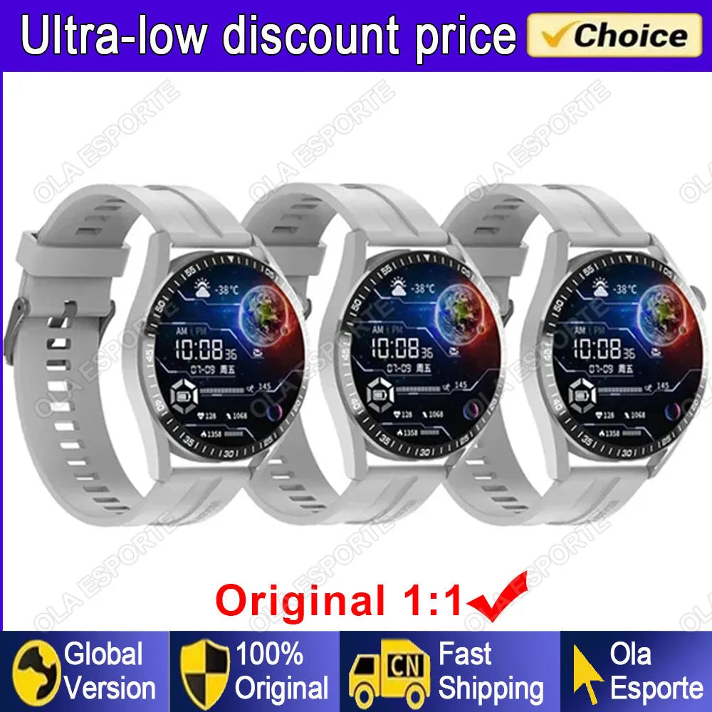 GT5 PRO Smartwatch for Men – AMOLED HD, Bluetooth Call, GPS, NFC, Waterproof