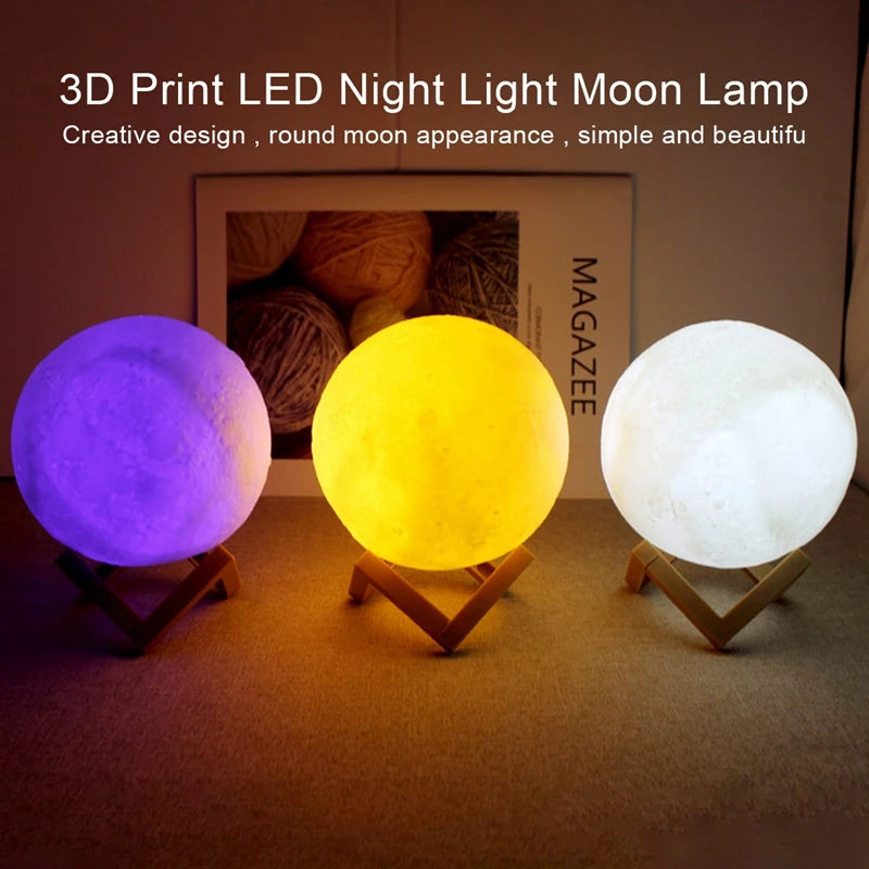 Galaxy Moon Book Light