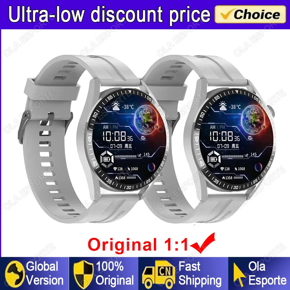 GT5 PRO Smartwatch for Men – AMOLED HD, Bluetooth Call, GPS, NFC, Waterproof