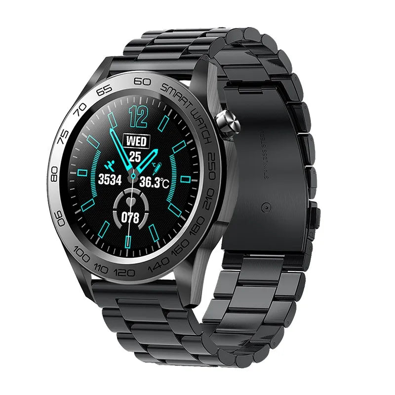 LIGE GPS Smartwatch for Men – Steel Band, Fitness Tracker, Waterproof
