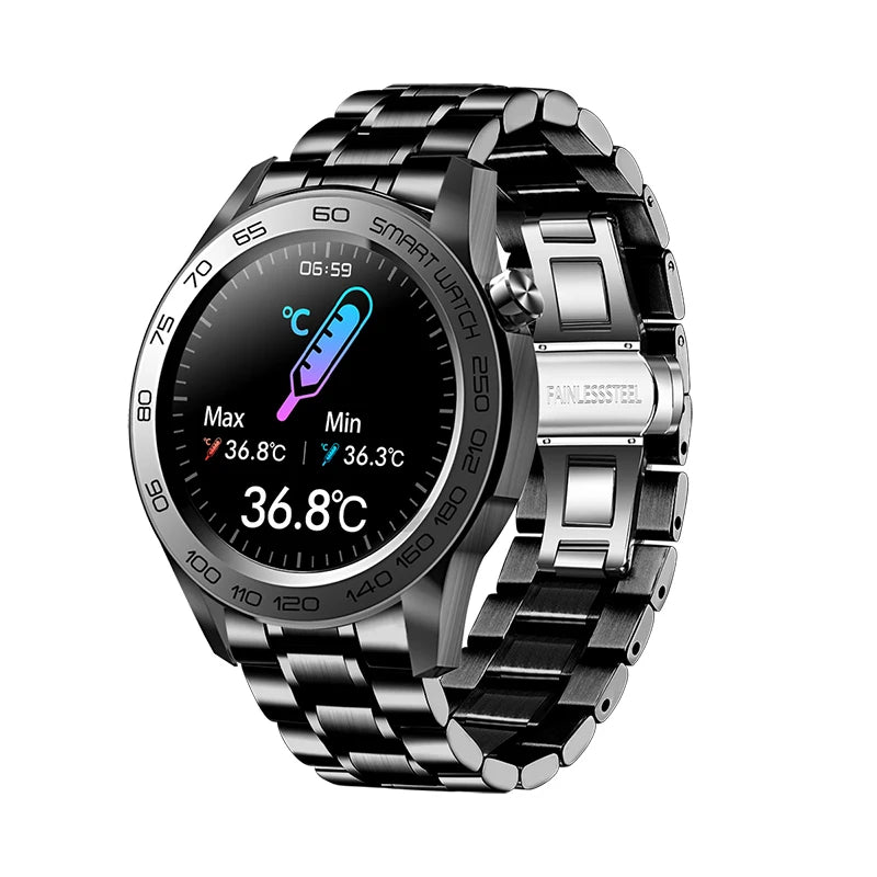 LIGE GPS Smartwatch for Men – Steel Band, Fitness Tracker, Waterproof